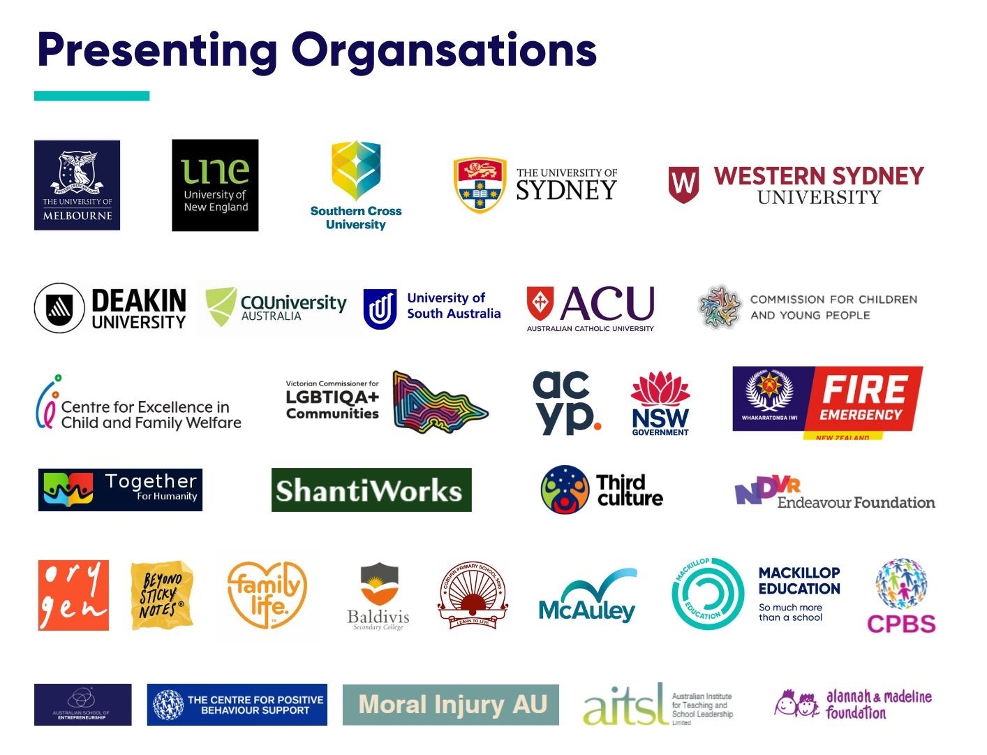 Presenting Organisations