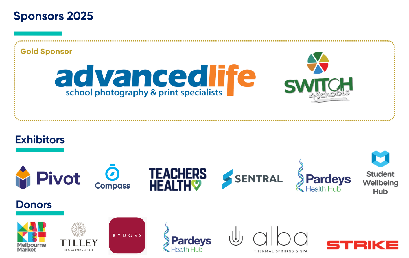 Conference sponsors logos